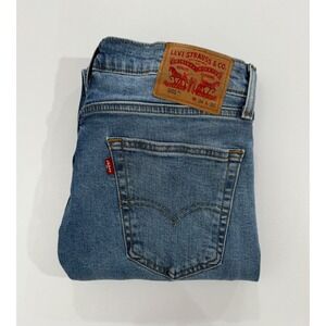 Levi 505 Mens Jeans W34 L30 Blue Medium Wash Regular Straight Leg Fit M107